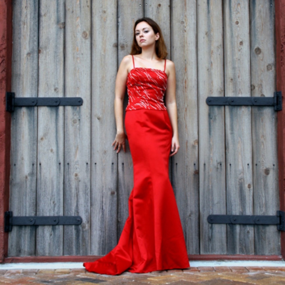 Red Ball Gown- Fit & Flare